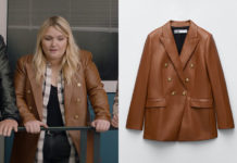 Léo Matteï, Brigade des mineurs : le blazer à effet cuir d’Inès dans l’épisode 9×05