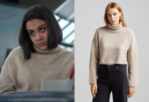 DEMAIN NOUS APPARTIENT : le col roulé sable de Noor dans l’épisode 1151