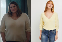 DEMAIN NOUS APPARTIENT : le pull jaune d’Audrey dans l’épisode 1167