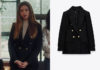ICI TOUT COMMENCE : le blazer noir de Charlène