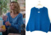 DEMAIN NOUS APPARTIENT : le pull bleu en mohair de Chloé dans l’épisode 1155