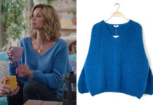 DEMAIN NOUS APPARTIENT : le pull bleu en mohair de Chloé dans l’épisode 1155