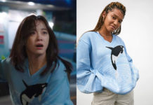 BUSINESS PROPOSAL : Ha-Ri’s « free Willy » blue sweater in S1E1