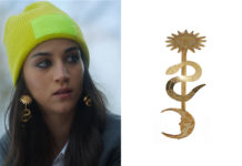 ÉLITE : Rebeka’s sun-serpent-moon earrings in S5E01