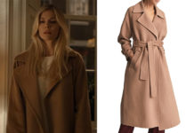 ANATOMY OF A SCANDAL : Sophie’s belted coat in S1E01