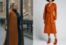 ANATOMY OF A SCANDAL : Sophie’s orange coat in S1E01
