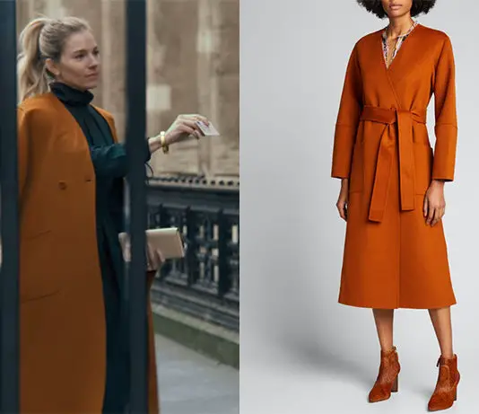 ANATOMY OF A SCANDAL : Sophie’s orange coat in S1E01