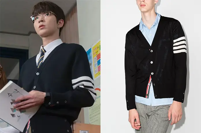 THE SOUND OF MAGIC : Il-Deung’s navy cardigan in S1E01