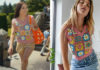 LOVESTRUCK HIGH : Charlie’s pink crochet vest sweater in S1E01