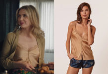 ICI TOUT COMMENCE : le caraco sable doré de Constance dans l’épisode 403