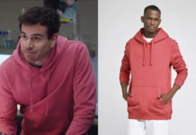 DEMAIN NOUS APPARTIENT : le sweat à capuche rose de Damien