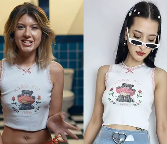 LOVESTRUCK HIGH : KT’s « kiss my a*** » top in S1E01