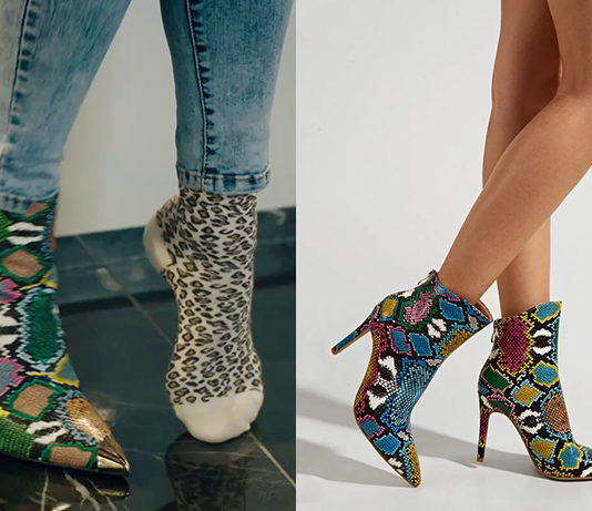 HPI : bottines python et chaussettes léopard pour Morgane dans l’épisode 2×01