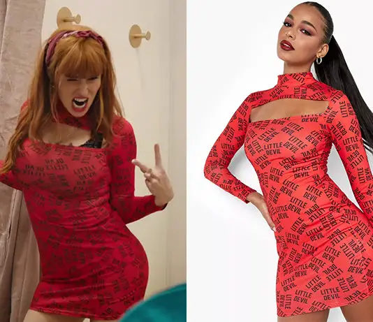 HPI : la robe rouge « little devil » de Morgane dans l’épisode 2×01