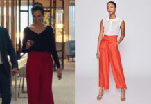 DEMAIN NOUS APPARTIENT : le pantalon rouge de Sophie dans l’épisode 1187