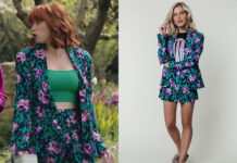 ICI TOUT COMMENCE : le tailleur short très fleuri d’Ambre dans l’épisode 416