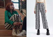 ICI TOUT COMMENCE : le pantalon avec un imprimé vagues d’Ambre dans l’épisode 419