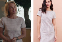 ICI TOUT COMMENCE : la robe en tweed parme d’Annabelle dans l’épisode 416