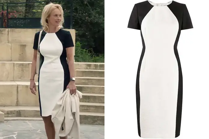 Ici tout commence : la robe noire et blanche d’Annabelle Cardone dans l’épisode 414