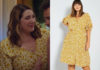 DEMAIN NOUS APPARTIENT : la robe imprimée jaune d’Audrey dans l’épisode 1211
