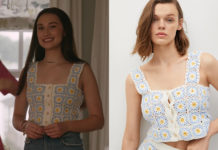 The Summer I Turned Pretty : Belly’s daisies print crochet top in S1E02