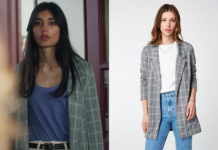 DEMAIN NOUS APPARTIENT : le blazer à carreaux de Camille dans l’épisode 1199