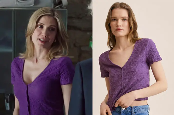 ICI TOUT COMMENCE : le t-shirt violet de Constance dans l’épisode 429