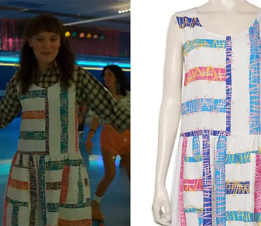 STRANGER THINGS : Eleven’s striped dress in S4E03