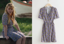 DEMAIN NOUS APPARTIENT : la petite robe portefeuille à fleurs de Judith dans l’épisode 1206