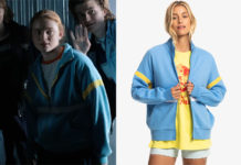 STRANGER THINGS : Max’s blue zip sweatshirt in S4E03