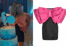 LOVESTRUCK HIGH : Megan’s bow-panel mini dress in S1E08