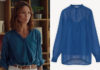 DEMAIN NOUS APPARTIENT : la blouse bleue de Raphaëlle dans l’épisode 1204