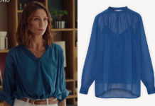 DEMAIN NOUS APPARTIENT : la blouse bleue de Raphaëlle dans l’épisode 1204