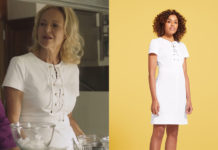 ICI TOUT COMMENCE : la robe blanche à lacets d’Annabelle dans l’épisode 452