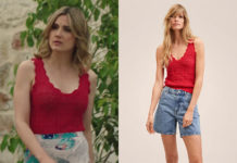 ICI TOUT COMMENCE : le top rouge ajouré de Constance dans l’épisode 442