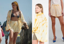 ICI TOUT COMMENCE : l’ensemble tie and dye jaune de Salomé dans l’épisode 445