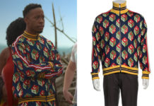 SNOWFLAKE MOUNTAIN : Solomon’s print jacket in S1E1
