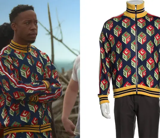 SNOWFLAKE MOUNTAIN : Solomon’s print jacket in S1E1
