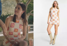 Ici tout commence : la robe au crochet à motif patchwork d’Anaïs dans l’épisode 473