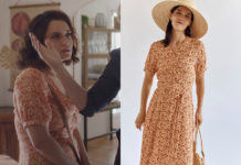 DEMAIN NOUS APPARTIENT : la robe cache-cœur orangée de Bénédicte dans l’épisode 1251