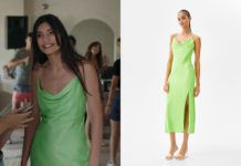 Demain nous appartient : une longue robe verte comme celle de Camille