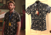 HIGH SCHOOL MUSICAL : THE MUSICAL : THE SERIES : Channing’s print shirt in S3E05