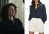 ICI TOUT COMMENCE : la blouse bleu marine de Clotilde dans l’épisode 461