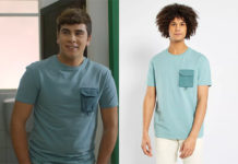 AG3NDA : le t-shirt bleu à poche de Damiano dans l’épisode 1×13