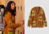 NEVER HAVE I EVER : Devi’s hamburgers print cardigan in S3E06