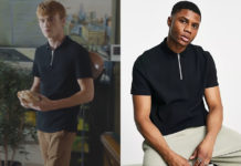 DEMAIN NOUS APPARTIENT : le polo noir zippé de Gaspard dans l’épisode 1257