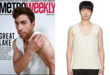 STYLE : Jordan Gavaris’s jacquard tank top