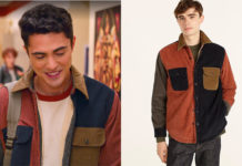 Never have I ever : Paxton’s colorblock corduroy workshirt in S3E01