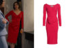 PLAN DE CARRIÈRE : la robe rouge de Rachel dans le premier épisode