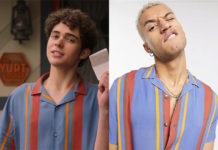 HIGH SCHOOL MUSICAL : THE MUSICAL : THE SERIES : Ricky’s stripe shirt in orange and blue S3E04